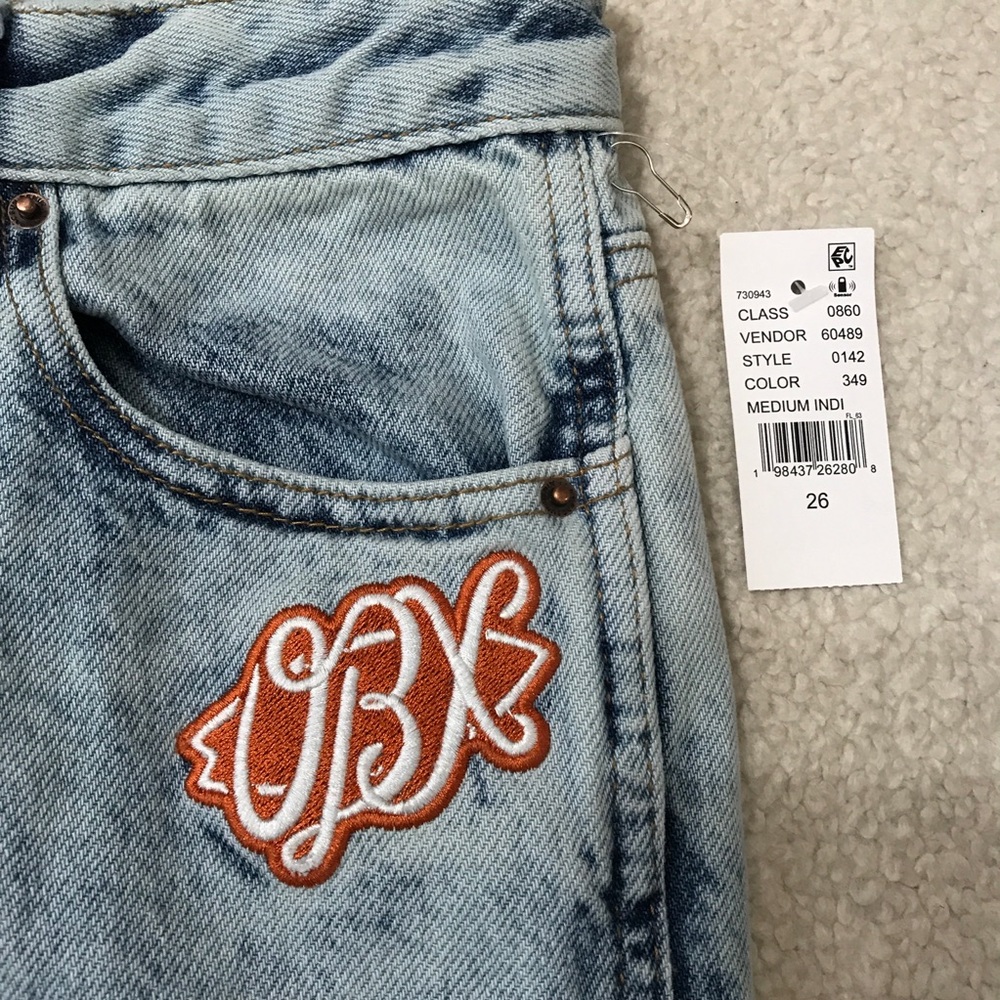 Pacsun Outer Banks Baggy Jeans Low Rise Blue Size 26 - Picture 6 of 16